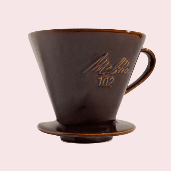 Koffiefilter porselein Melitta - zijkant schuin
